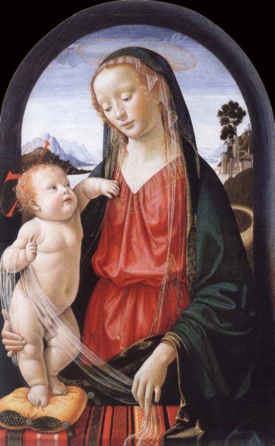 Domenico Ghirlandaio THe Virgin and Child